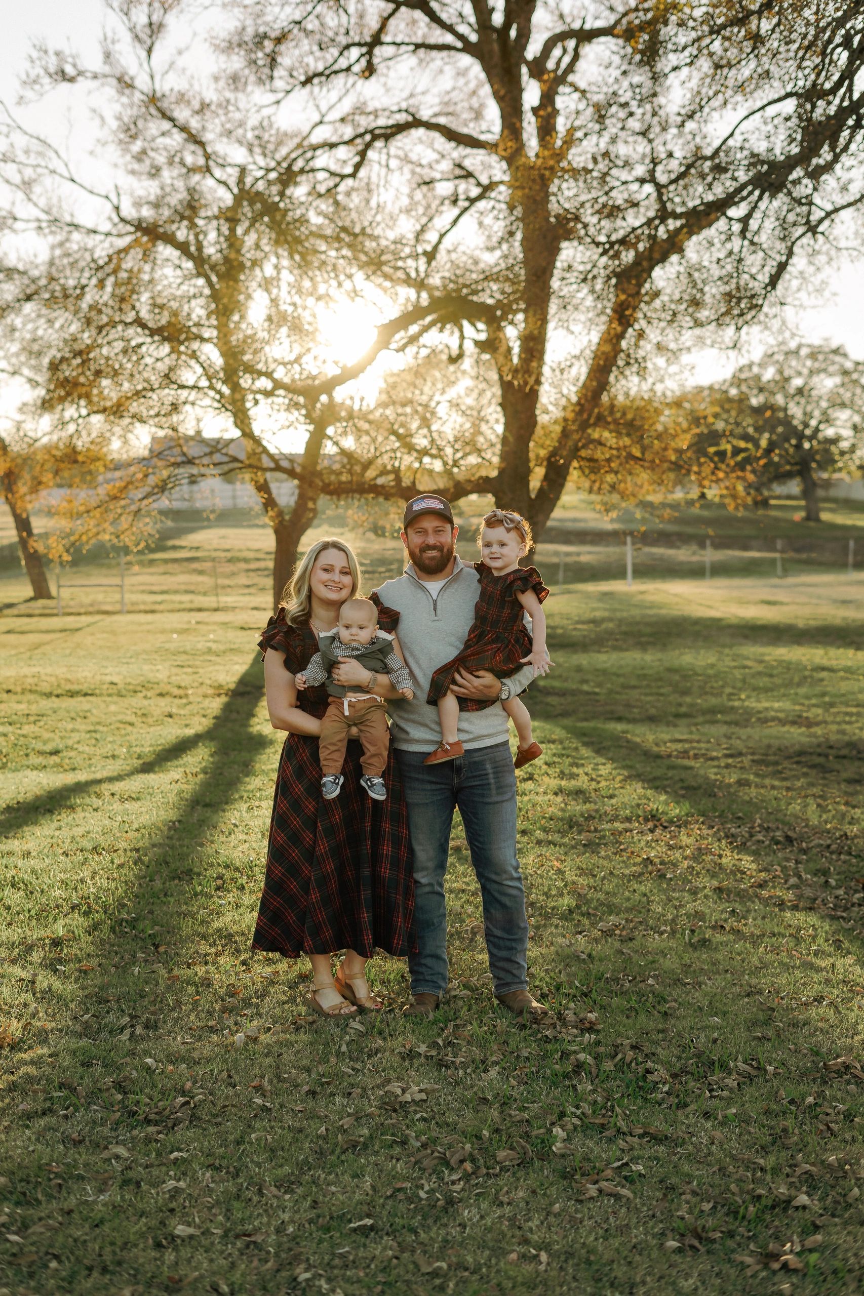 Brent and Rylee Nelson with their family